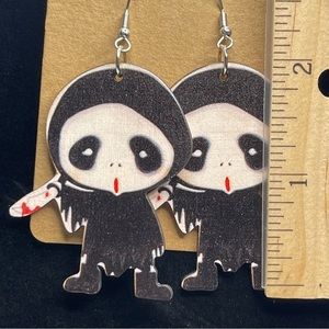 NWOT Halloween theme scary earrings